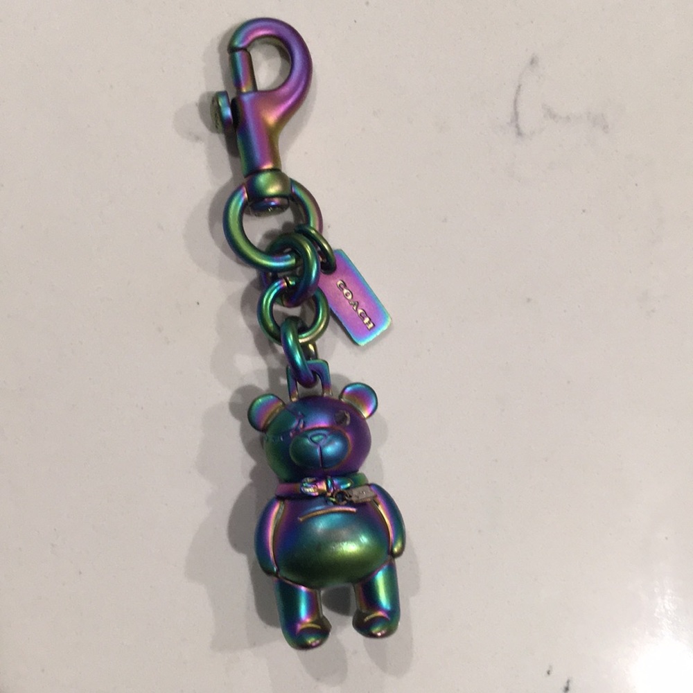 Coach bear key chain